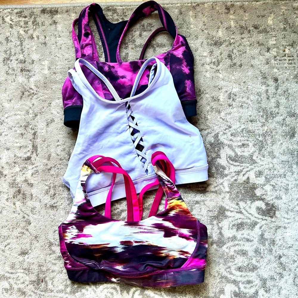 Lot of Lululemon Bras- Size 4